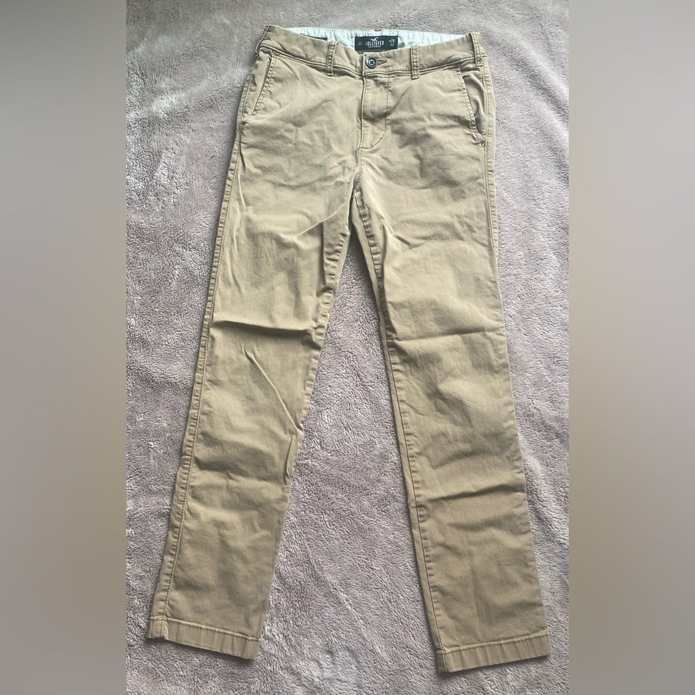 Hollister Tan Slim Straight Leg Flex Chino 29x32
